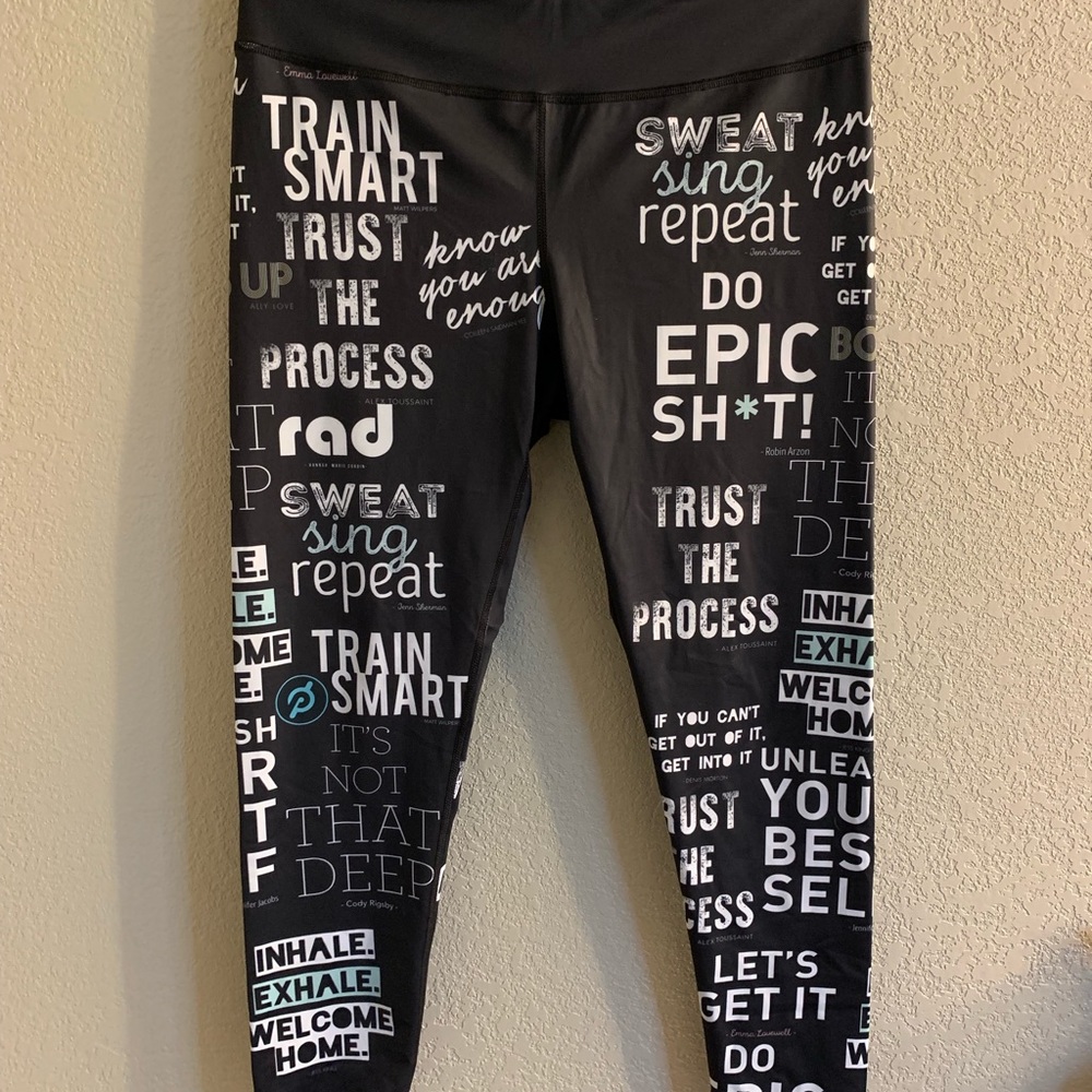 Peloton Do Epic Shit leggings as XXL